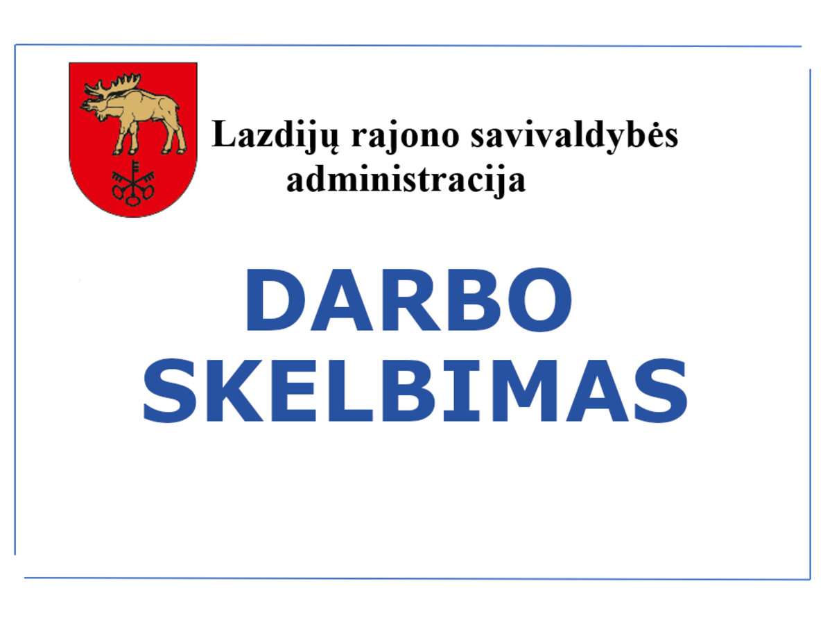 Skelbiamas konkursas Lazdijų mokyklos-darželio „Kregždutė“ direktoriaus pareigoms užimti